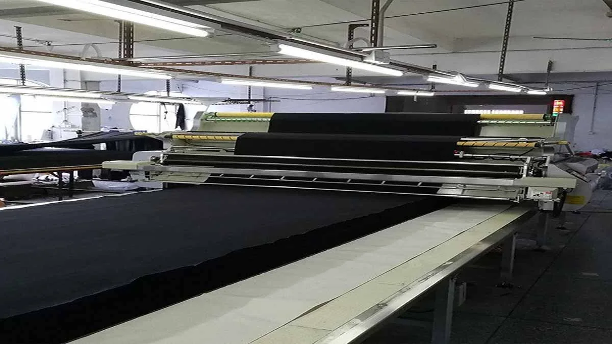 Umbrella fabric inspection and handling equipment — industry process reference