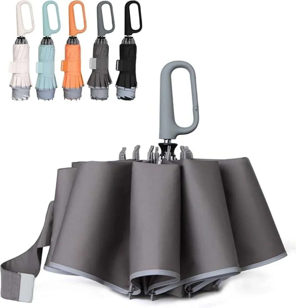 Reverse Automatic Ring-Handle Umbrella