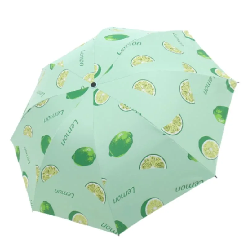 Fruit-Print Folding Umbrella