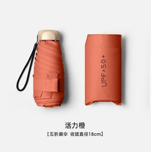 Lightweight Flat Five-Fold Umbrella