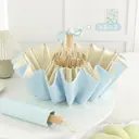 16-Rib Vintage Wooden Handle Folding Umbrella view 2