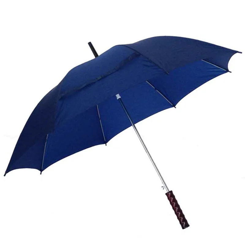 8-Rib Solid Wood Handle Straight Umbrella