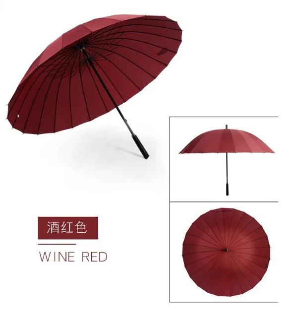 24-Rib Manual Straight Umbrella