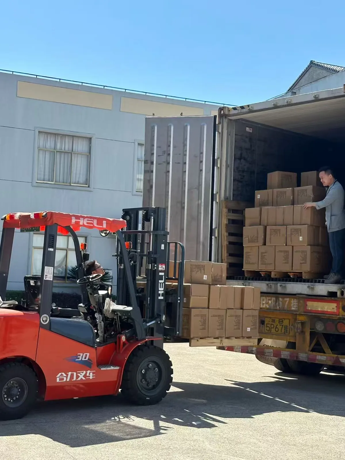 Shipment Loading — user supplied factory photograph